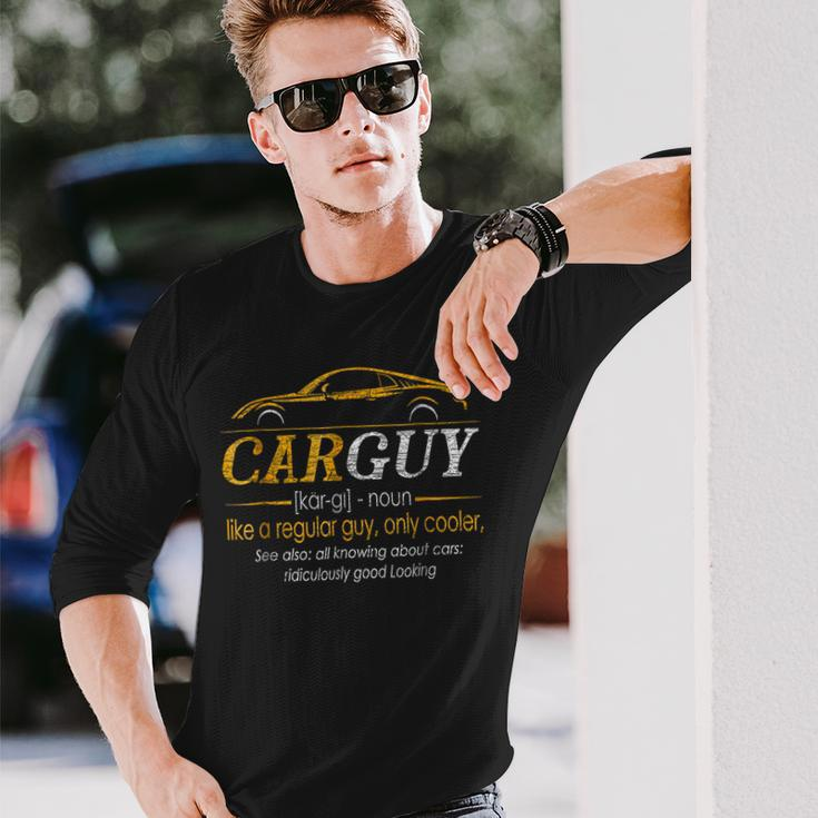 Carguy Definition Car Guy Muscle Car Long Sleeve T-Shirt Gifts for Him