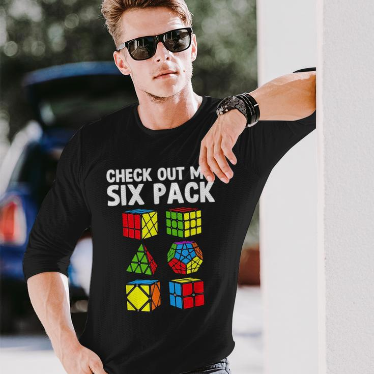 Check Out My Six Pack Puzzle Cube Speed Cubing Long Sleeve T-Shirt Gifts for Him