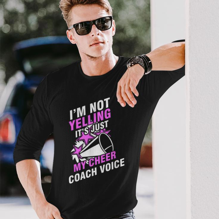 Cheerleading Cheer Coach Voice Cheering Squad Long Sleeve T-Shirt T-Shirt Gifts for Him