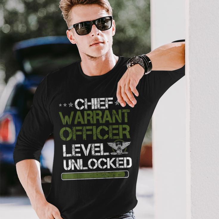Chief Warrant Officer Leverl Unlocked Us Army Cwo Long Sleeve T-Shirt Gifts for Him