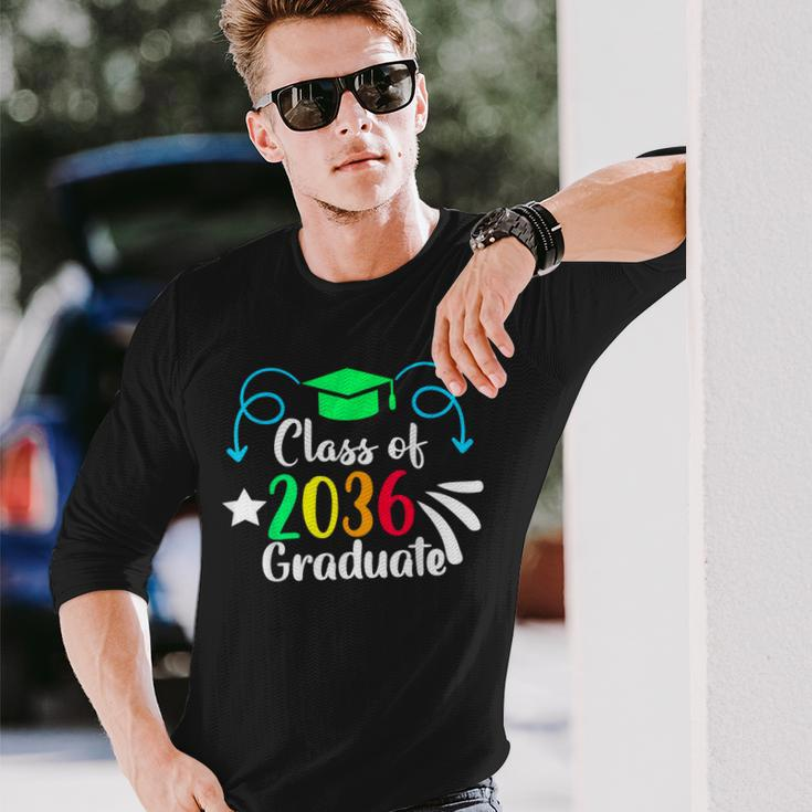 Class Of 2036 Grow With Me First Day Kindergarten Graduation Long Sleeve Gifts for Him