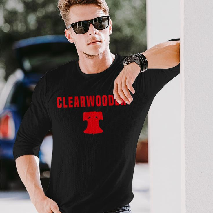Clearwooder Philly Baseball Clearwater Cute Baseball Long Sleeve T-Shirt Gifts for Him