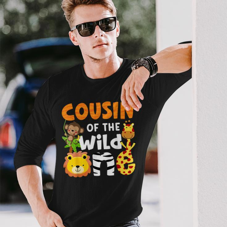 Cousin The Wild One Zoo Birthday Safari Jungle Animals Party Long Sleeve Gifts for Him