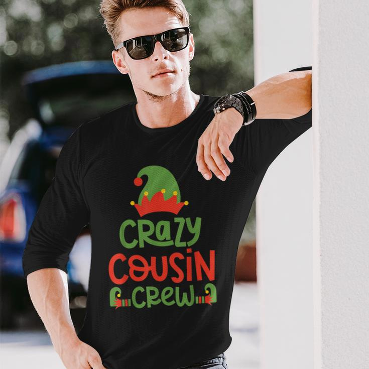 Crazy Cousin Crew Elf Christmas Party Family Matching Pajama Long Sleeve T-Shirt Gifts for Him