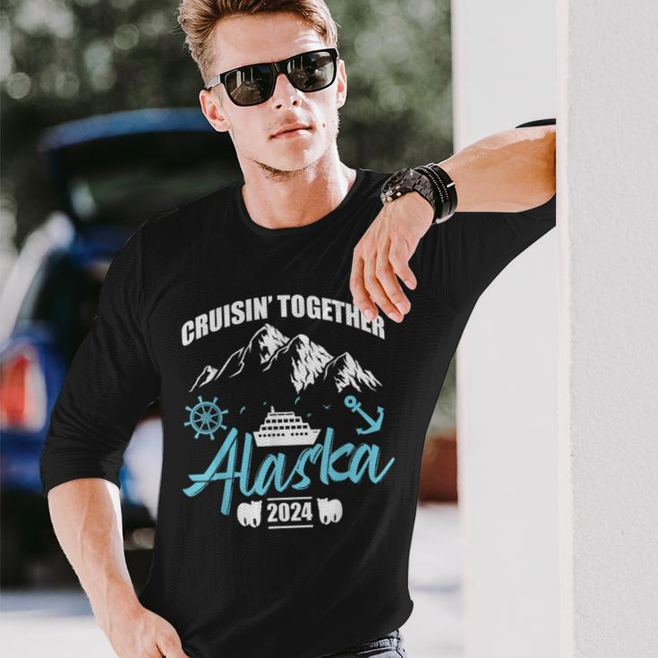 Cruising Together Alaska Trip 2024 Family Weekend Trip Match Long Sleeve T-Shirt Gifts for Him