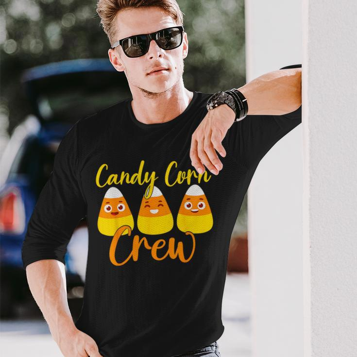 Cute Candy Corn Crew Halloween Trick Or Treat Costume Long Sleeve T-Shirt Gifts for Him