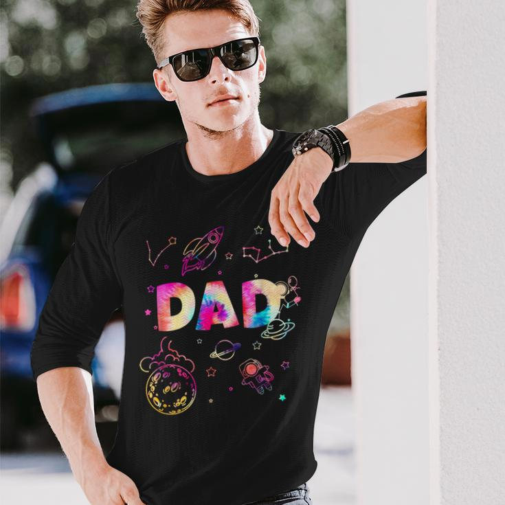 Dad Outer Space Daddy Planet Birthday Fathers Day Long Sleeve T-Shirt T-Shirt Gifts for Him