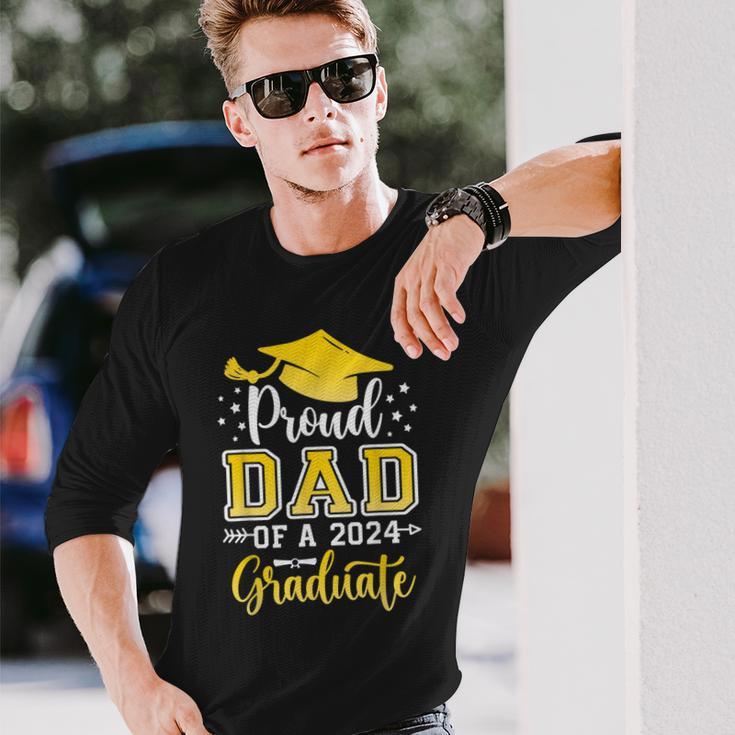 Dad Senior 2024 Proud Dad Of A Class Of 2024 Graduate Long Sleeve T-Shirt T-Shirt Gifts for Him