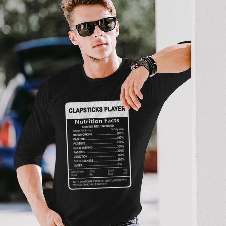 I Destroy Silence Clapsticks Player Long Sleeve T-Shirt Gifts for Him