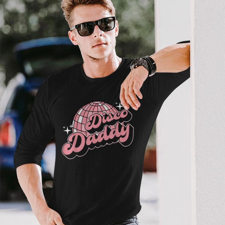 Disco Daddy Retro Vintage 60S Disco 70S Long Sleeve T-Shirt T-Shirt Gifts for Him