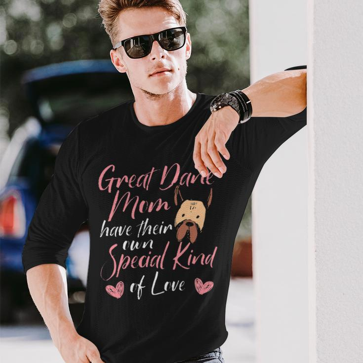 Dog Owner Mom Dog Breeder Great Dane Mom Long Sleeve T-Shirt Gifts for Him