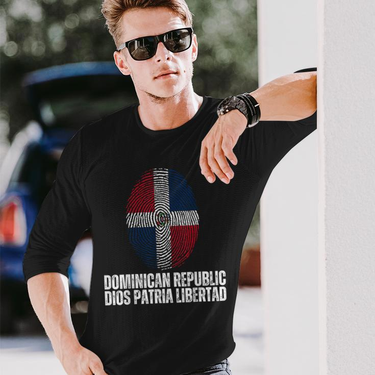 Dominican Republic Dios Patria Libertad Long Sleeve T-Shirt Gifts for Him