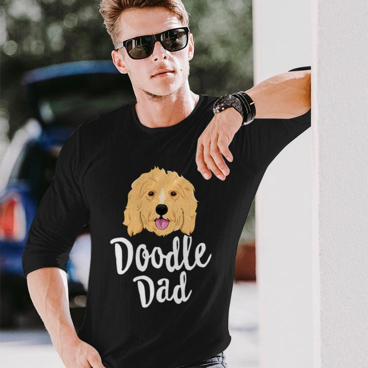 Doodle Dad Men Goldendoodle Dog Puppy Father Long Sleeve T-Shirt Gifts for Him