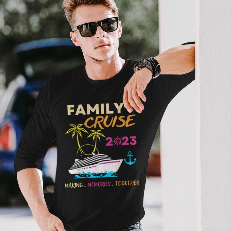 Family Cruise 2023 Making Memories Summer Matching Vacation Long Sleeve T-Shirt T-Shirt Gifts for Him