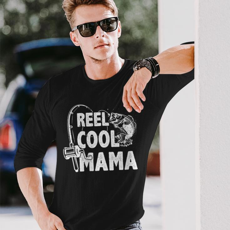 Family Lover Reel Cool Mama Fishing Fisher Fisherman Long Sleeve T-Shirt T-Shirt Gifts for Him