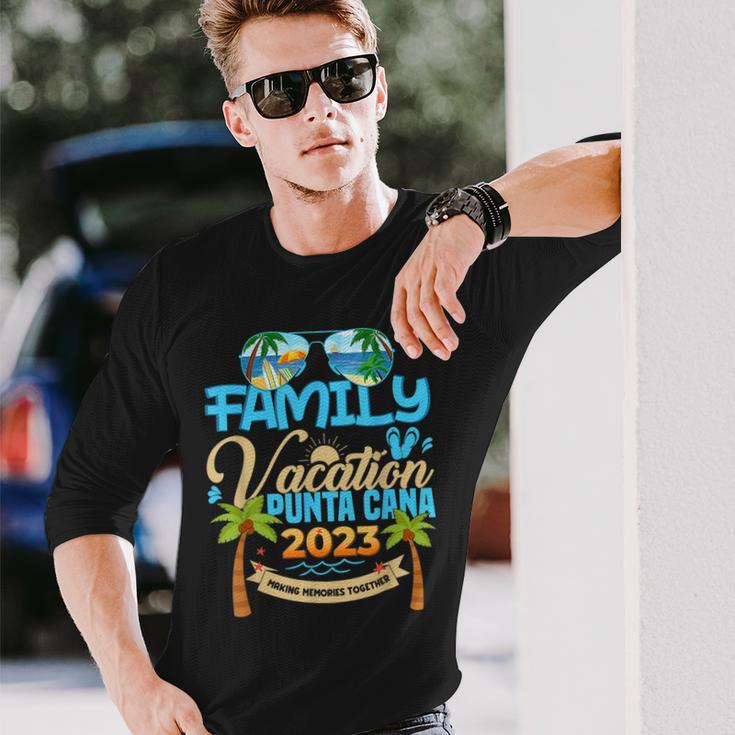 Family Vacation Punta Cana 2023 Dominican Republic Vacation Long Sleeve T-Shirt Gifts for Him