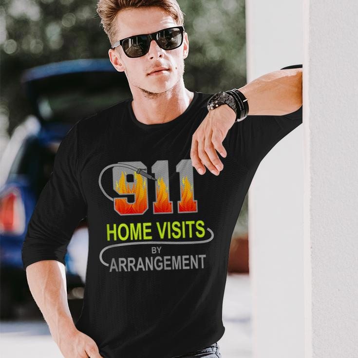 Firefighter And Fire Department With Pride And Honor Long Sleeve T-Shirt T-Shirt Gifts for Him