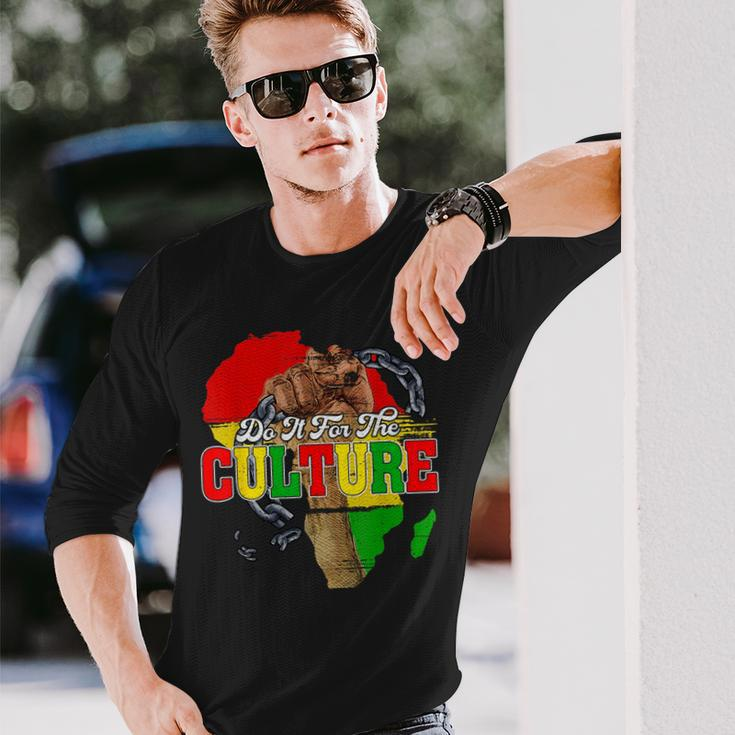 Do It For-The-Culture Junenth Map Black History Month Long Sleeve T-Shirt Gifts for Him