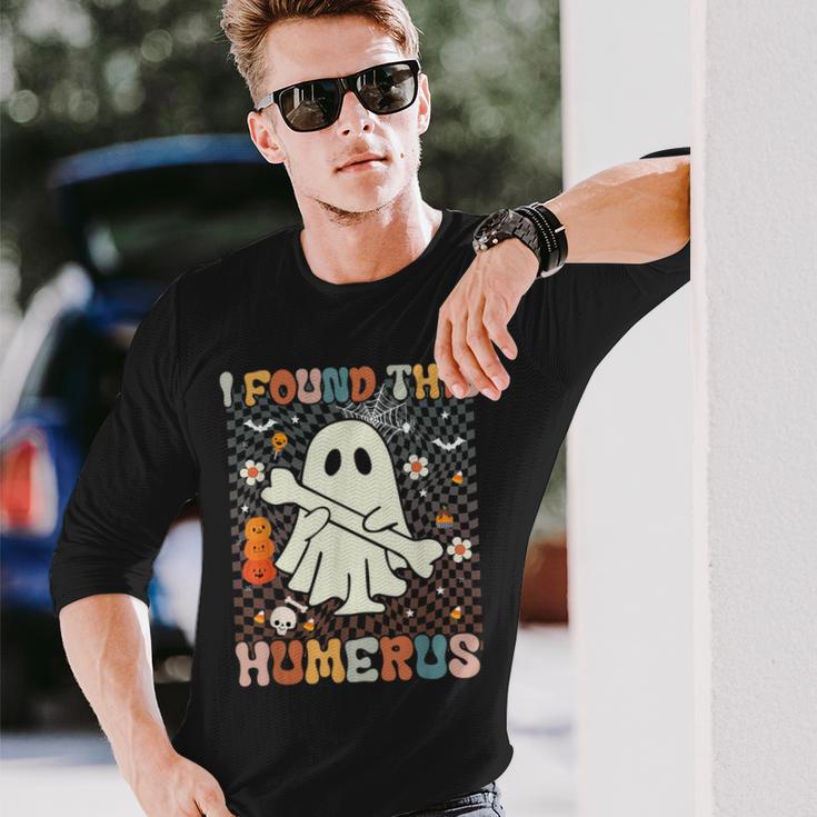 I Found This Humerus Pun Joke Humorous Halloween Costume Long Sleeve T-Shirt Gifts for Him