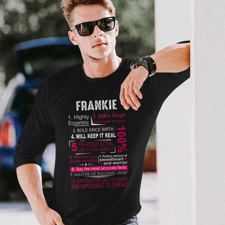 Frankie Name Frankie Name V2 Long Sleeve T-Shirt Gifts for Him