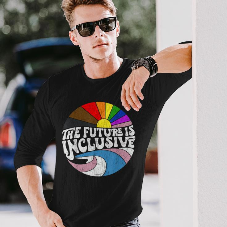 The Future Is Inclusive Lgbt Gay Rights Pride Long Sleeve T-Shirt Gifts for Him
