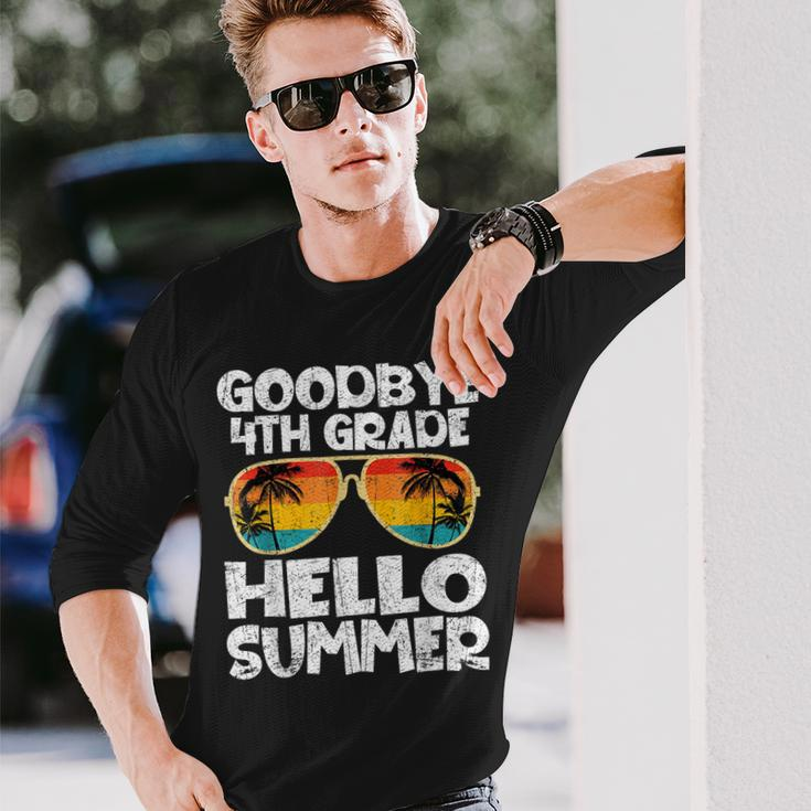 Goodbye 4Th Grade Hello Summer Sunglasses Last Day Of School Long Sleeve T-Shirt T-Shirt Gifts for Him