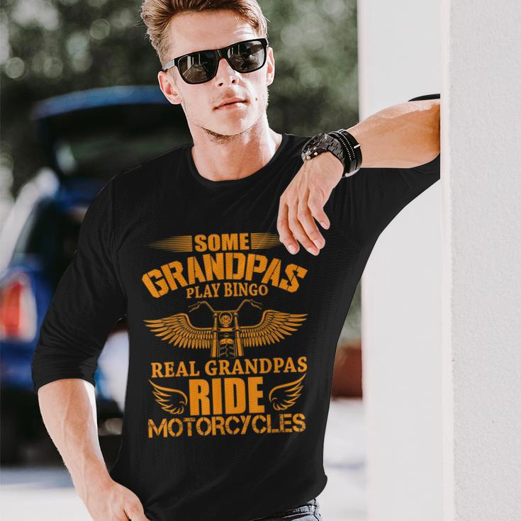Grandad Motorbike Vintage Biker Classic Motorcycle Long Sleeve T-Shirt T-Shirt Gifts for Him