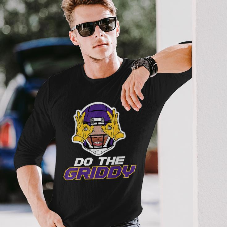 Do The Griddy Griddy Dance Football Football Long Sleeve T-Shirt Gifts for Him
