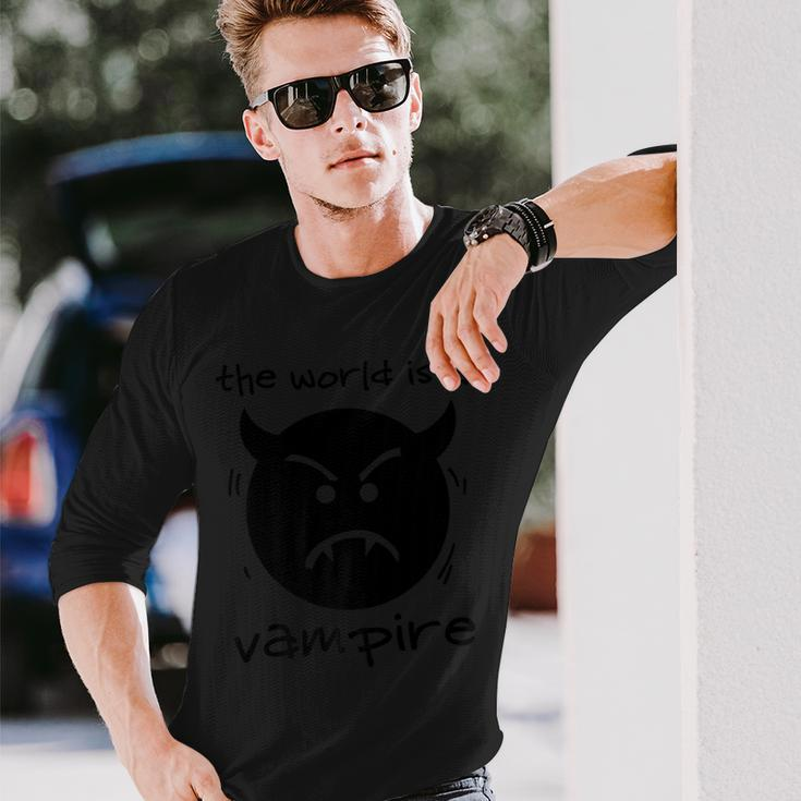 Grunge Alternative The World Is A Vampire Pumpkins 90S Rock Long Sleeve T-Shirt Gifts for Him