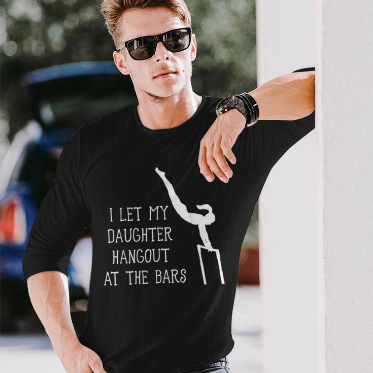 Gymnastics Dad Uneven Bars Long Sleeve T-Shirt Gifts for Him