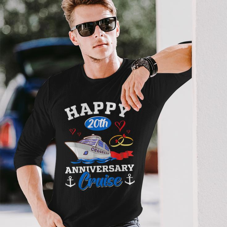 Happy 20Th Anniversary Cruise Wedding Anniversary Long Sleeve T-Shirt Gifts for Him