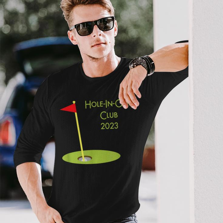 Hole In One Club 2023 Golfing For Golfer Golf Player Long Sleeve T-Shirt T-Shirt Gifts for Him