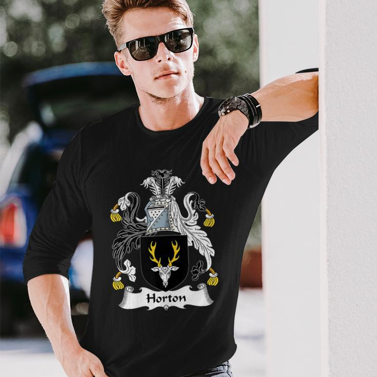 Horton Coat Of Arms Crest Crest Long Sleeve T-Shirt T-Shirt Gifts for Him