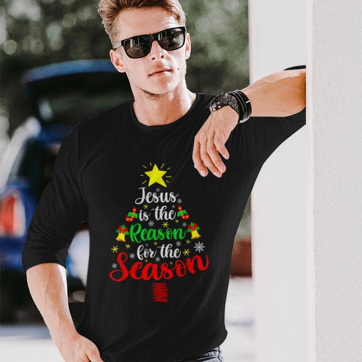 Jesus Is The Reason For The Season Christmas Family Matching Long Sleeve T-Shirt Gifts for Him