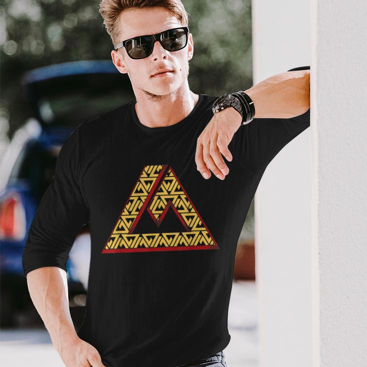 Jiu Jitsu Triangle Symbol Long Sleeve T-Shirt Gifts for Him