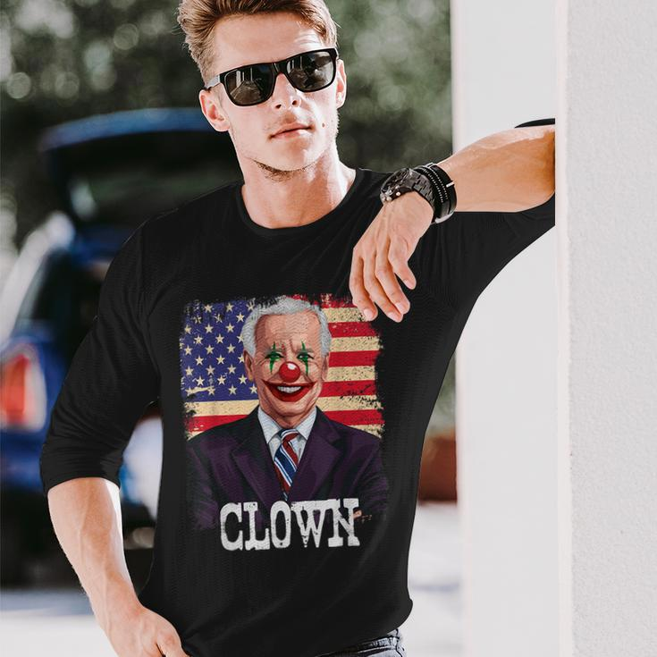 Joe Biden Is A Clown Political Horror Halloween Costume Halloween Costume Long Sleeve T-Shirt Gifts for Him