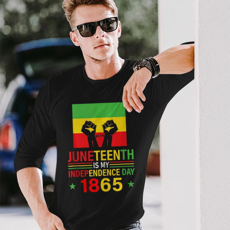 Junenth A Modern Independence Day Celebration Long Sleeve T-Shirt T-Shirt Gifts for Him