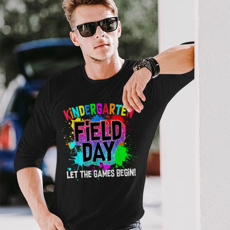 Kindergarten Field Day Let The Games Begin School Trip Long Sleeve T-Shirt T-Shirt Gifts for Him