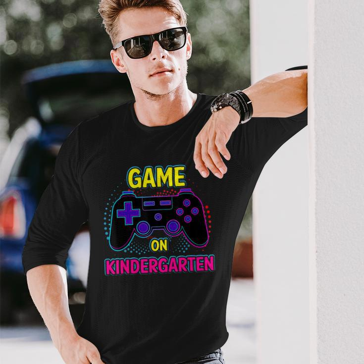 Kindergarten Game On Back To School Video Gamer Long Sleeve T-Shirt Gifts for Him