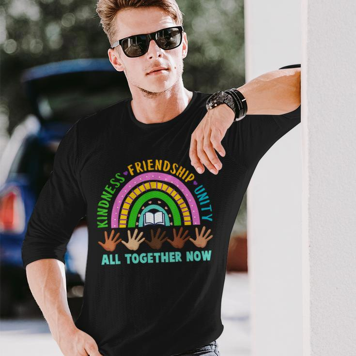 Kindness Friendship Unity All Together Now Summer Reading Long Sleeve T-Shirt T-Shirt Gifts for Him