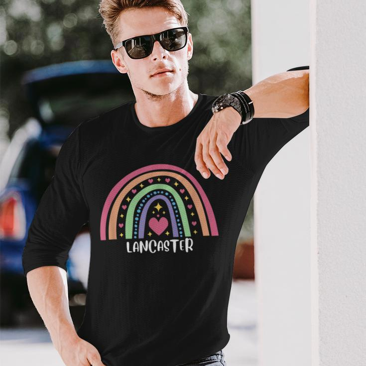 Lancaster California Ca Us Cities Gay Pride Lgbtq Long Sleeve T-Shirt T-Shirt Gifts for Him