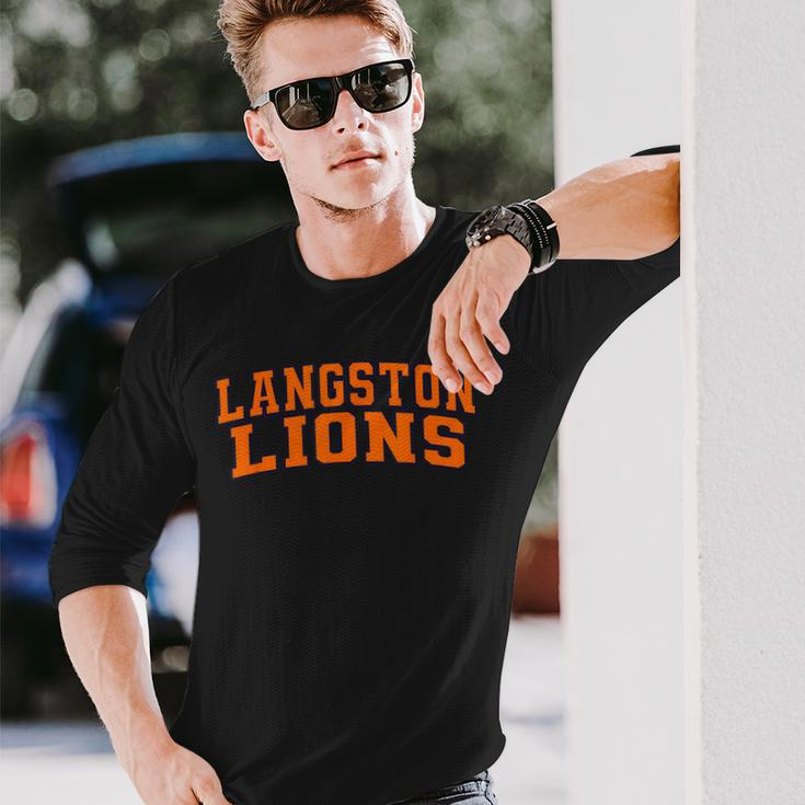 Langston University Lions Arch01 Long Sleeve Gifts for Him