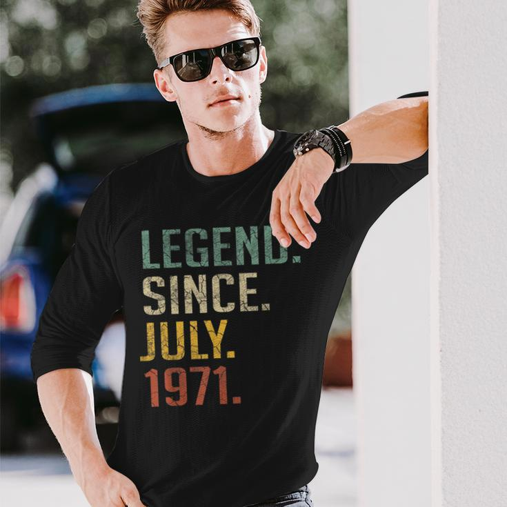 Legend Since July 1971 49Th Birthday 49 Year Old Long Sleeve T-Shirt Gifts for Him