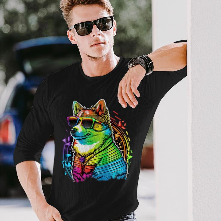 Lesbian Lgbt Gay Pride Swedish Vallhund Dog Long Sleeve T-Shirt T-Shirt Gifts for Him