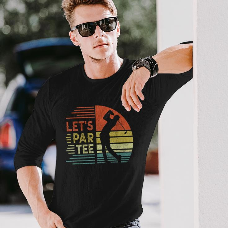 Let's Par Father's Day Dad Party Golfer Golf Long Sleeve Gifts for Him