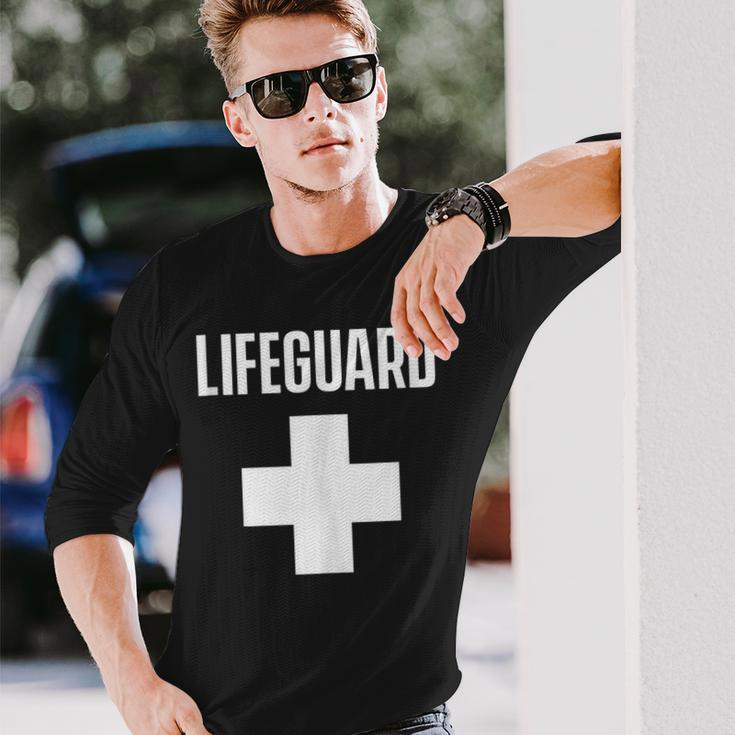 Lifeguard Sayings Life Guard Job Long Sleeve T-Shirt T-Shirt Gifts for Him