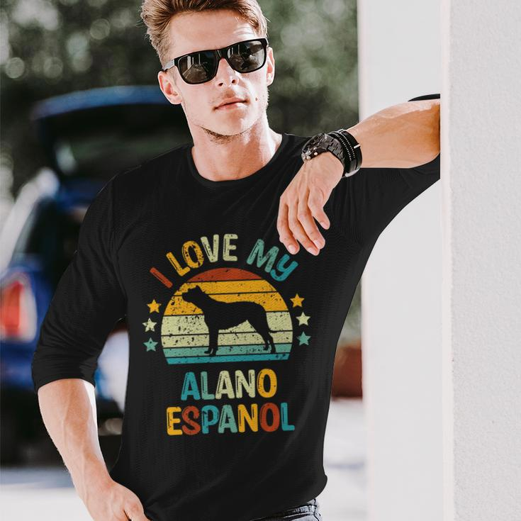 Love My Alano Espanol Or Spanish Bulldog Dog Long Sleeve T-Shirt Gifts for Him