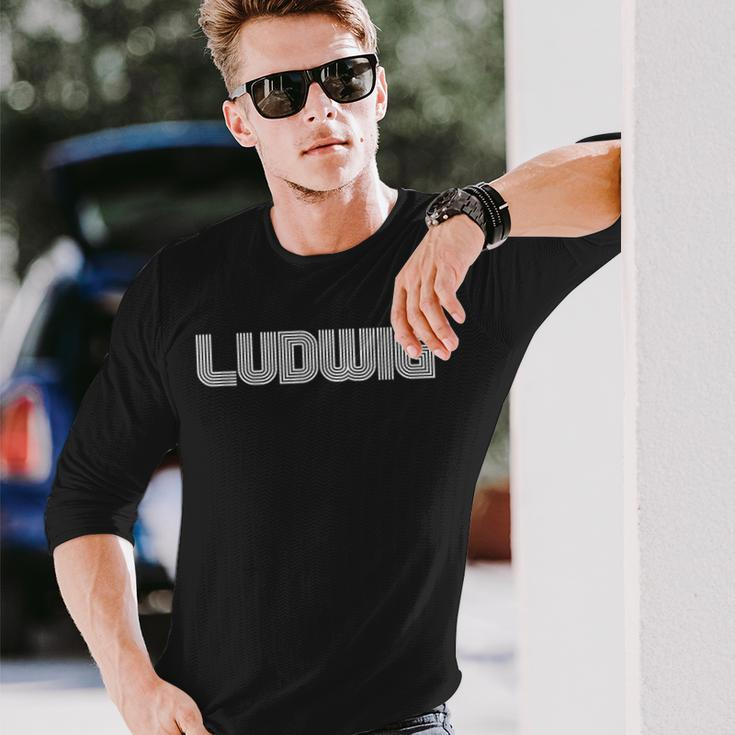Ludwig Name Retro 60S 70S 80S Vintage Long Sleeve T-Shirt Gifts for Him