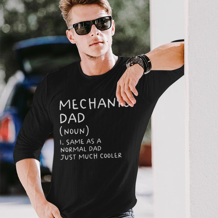 Mechanic Dad Definition Garage Car Mechanic Mechanic Long Sleeve T-Shirt T-Shirt Gifts for Him