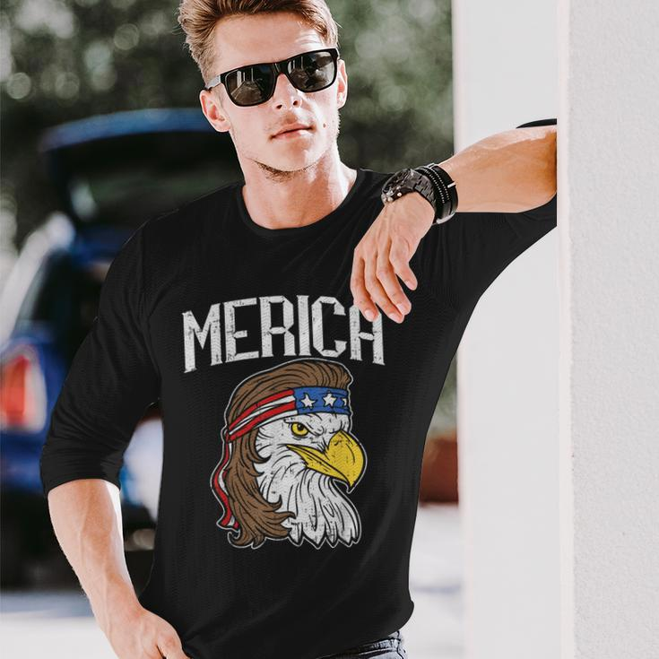 Merica Eagle Mullet 4Th Of July Redneck Patriot Long Sleeve T-Shirt T-Shirt Gifts for Him